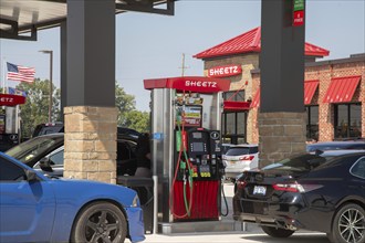 Romulus, Michigan USA, 27 August 2024, Sheetz opened its first Michigan gas station and convenience