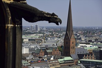 Europe, Germany, Hamburg, City, View from the top of St. Peter's Tower, Europe