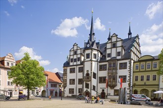 Renaissance town hall, ., Saalfeld, Thuringia, Germany, Europe