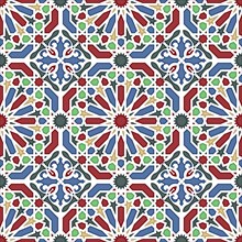 Islamic geometric seamless vector pattern