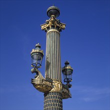 Kandelaber auf dem Place de la Concorde, Paris, Frankreich