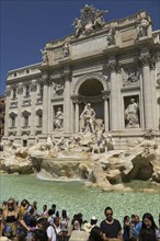 Palazzo Poli, also Palazzo Conti, Trevi Fountain, Fontana di Trevi, Rome, Italy, Europe