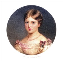 Princess Alexundrina Victoria of Saxe-Coburg 1819 to 1901 later Queen Victoria Age 9 years,