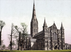 Salisbury Cathedral, officially The Cathedral Church of St Mary, Anglican cathedral and episcopal