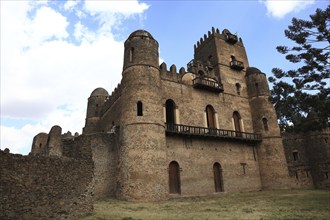 Amhara region, in the Gemp palace complex in Gondar, Gonder, imperial palace, UNESCO, world,