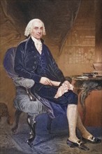 James Madison 1751-1836, Fourth President of the United States 1809-17, After a painting by Alonzo