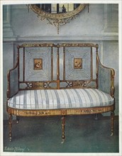 Furniture around the turn of the century 1900, Painted caned satin (1910, 1911), Painted caned