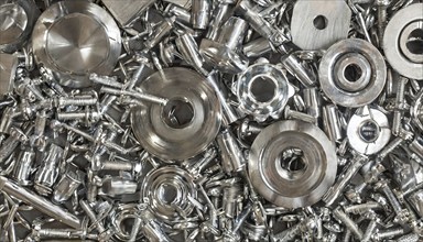 Metal, material, components, bolts and screw connections made of stainless steel