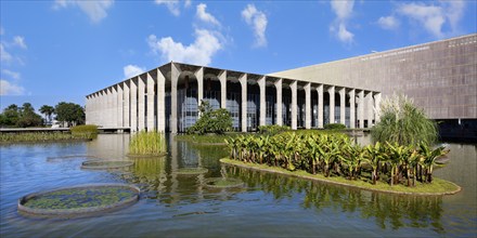 Foreign Ministry building, Itamaraty Palace or Palace of the Arches, designed by Oscar Niemeyer,