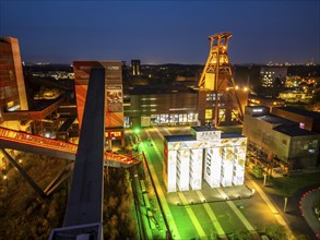 Temporary art installation Global Gate at the UNESCO World Heritage Site Zeche Zollverein,