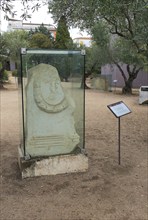 Columbarios Roman burial ground funerary monuments grave stones, Merida, Extremadura, Spain, Europe