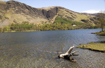 Landscape view of Lake Buttermere, Cumbria, England, UK