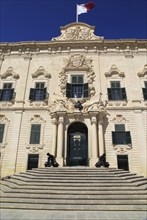 Auberge de Castille palace in city centre of Valletta, Malta completed in 1744