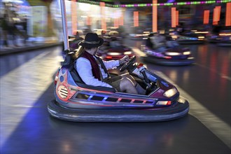 Bumper cars at the Oktoberfest, Munich, Bavaria, Germany, Europe