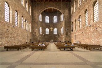 Interior of the Basilica of Constantine in Trier, Rhineland-Palatinate, Germany, Europe