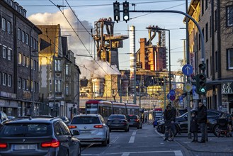 Duisburg steel site, ThyssenKrupp Steel steelworks, blast furnaces 8 and 9, Friedrich-Ebert-Straße