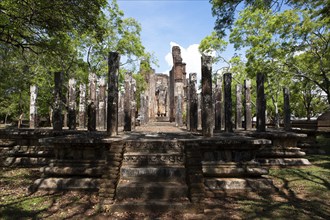 Lankatilaka Temple in the ruined city of Polonnaruwa, Central Province, Sri Lanka, Asia