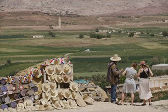 Hat seller, near Sidi Chahed Reservoir, Fes, morocco