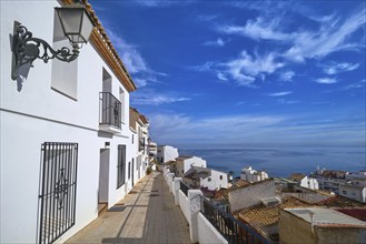 Altea white village in Alicante at Mediterranean Spain