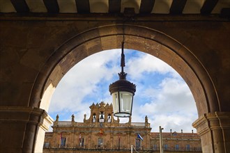 Salamanca Plaza Mayor in Spain along via de la Plata way to Santiago