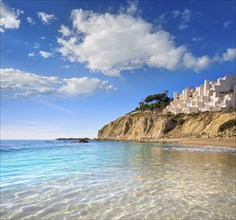 Campello of Alicante Cala Lanuza beach in Spain at Costa Blanca