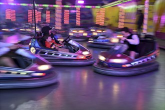 Bumper cars at the Oktoberfest, Munich, Bavaria, Germany, Europe