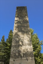 Unter den Linden cemetery, large memorial complex for the victims of the two world wars, obelisk,