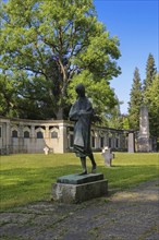 Unter den Linden cemetery, large memorial complex for the victims of the two world wars, bronze