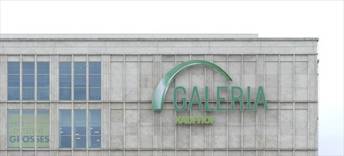 Berlin, Germany, 22 September 2021, Facade of the Galeria Kaufhof building on Alexanderplatz,