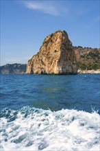 Isla del descubridor in Cabo Nao Cape at White coast Alicante Spain