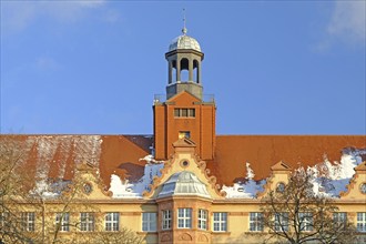 The Leibniz-Gymnasium on Leipzig's Nordplatz. Saxony, Germany, Europe