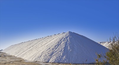 Santa Pola salinas saltworks mountains of salt in Alicante Spain