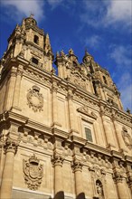 Salamanca Clerecia church in Spain by the Via de la Plata way to Santiago