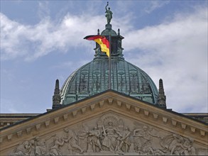 The dome at the Federal Administrative Court in Leipzig. Saxony, Germany, Europe