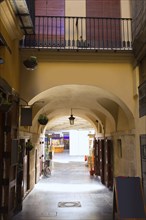 Valencia Plaza Redonda is a round square in old downtown at Spain