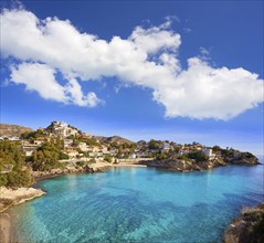 Campello of Alicante Cala Coveta Fuma beach in Spain at Costa Blanca