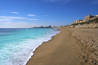 El Miracle beach in Tarragona at Costa Dorada of Catalonia