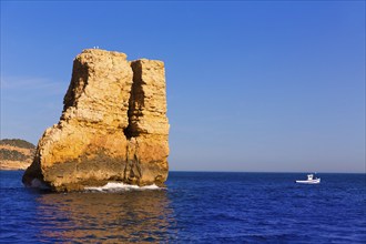 Javea Xabia Piedra la Nao in Mediterranean Alicante at Spain