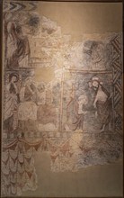 Wall paintings from Sorripas, 14th century, fresco torn and transferred to canvas, come from the