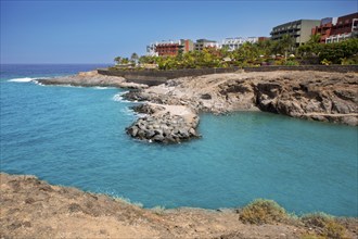 Beach Playa Paraiso costa Adeje in Tenerife at Canary Islands