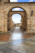 Zamora Cathedral square in Spain by Via de la Plata way to Santiago