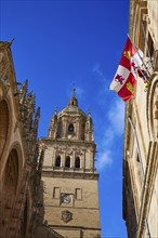 Salamanca Cathedral facade in Spain by the Via de la Plata way to Santiago