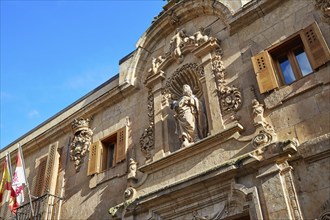 Civil war archive in Salamanca facade of Spain