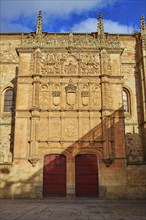 Universidad de Salamanca University facade in Spain