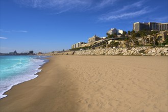 El Miracle beach in Tarragona at Costa Dorada of Catalonia