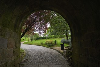 Castro de Vigo park arch in Galicia of Spain