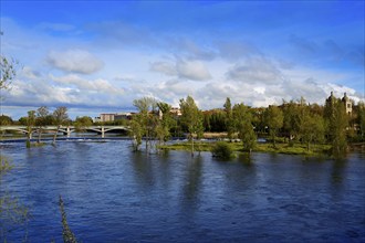 Salamanca Tormes river in Spain by the Via de la Plata way to Santiago