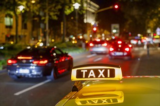 Taxi, Düsseldorf, North Rhine-Westphalia, Germany, Europe