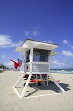 Fort Lauderdale Florida lifeguard beach house blue sky