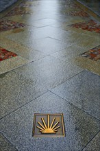 Saint James Way sign in Zamora along the Via de la Plata of Spain